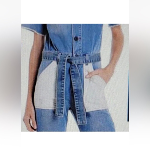 John John Lab Women's Denim Jumpsuit size small - Picture 3 of 7